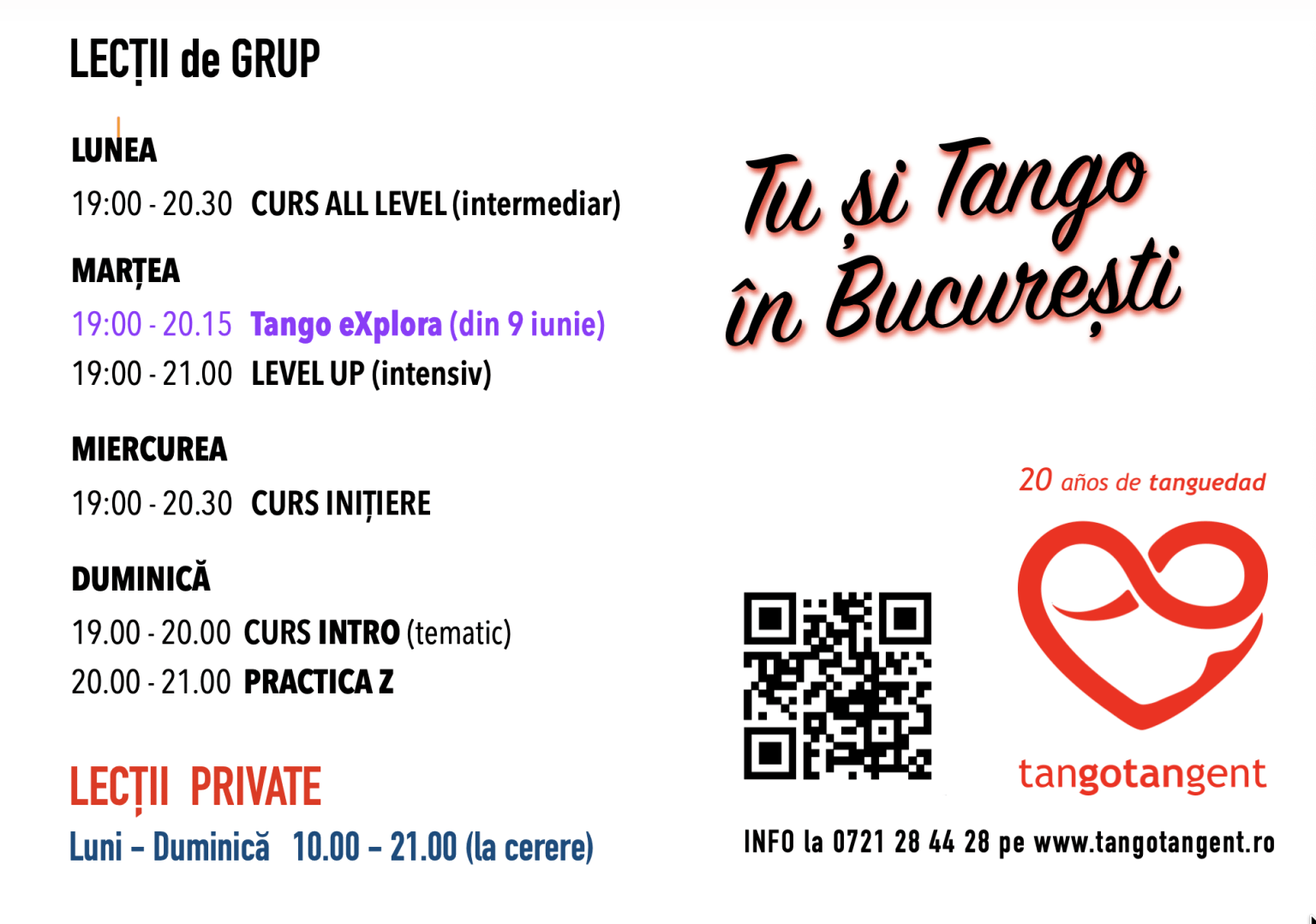 program tango 9 iunie tango tangent
