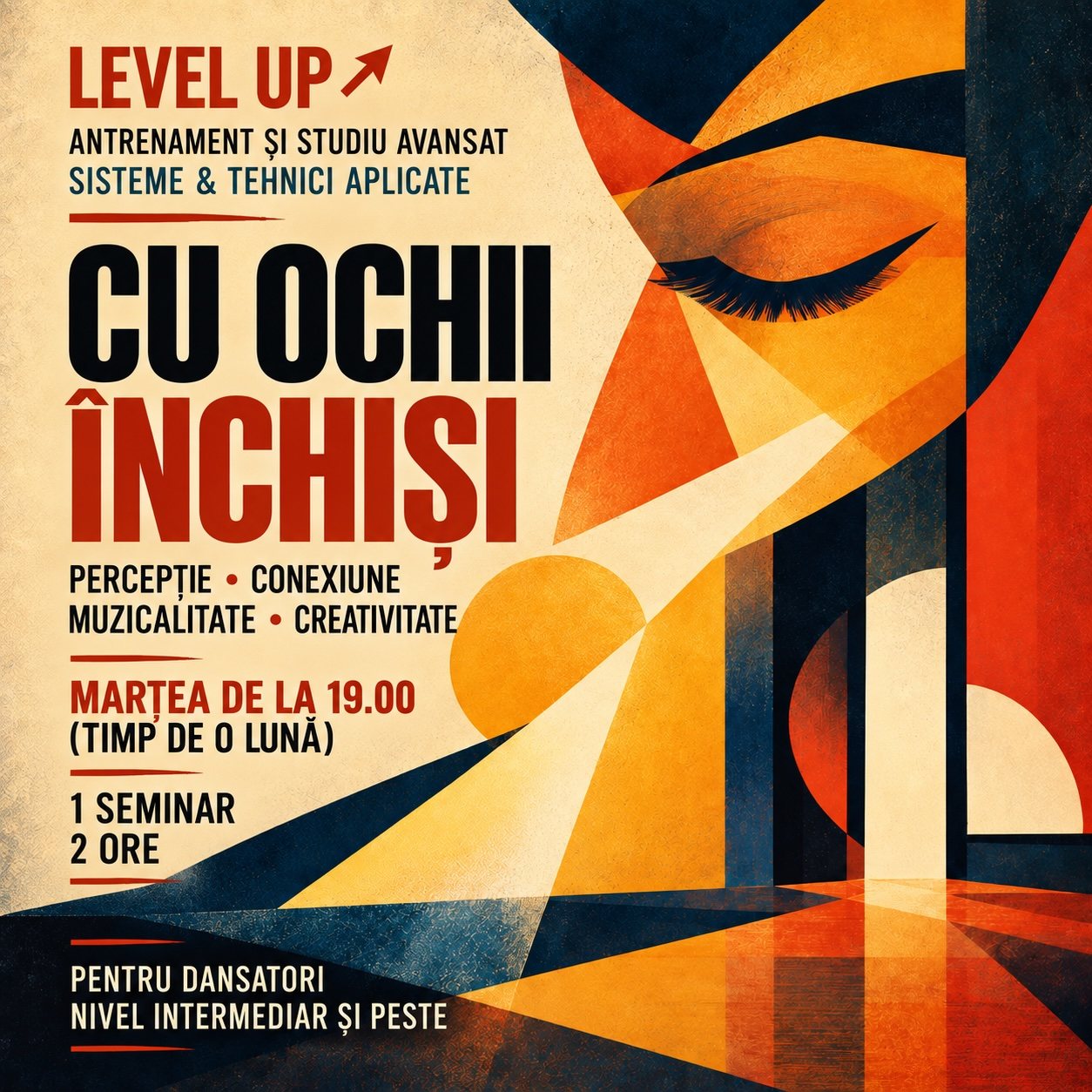 cu ochii inchisi
